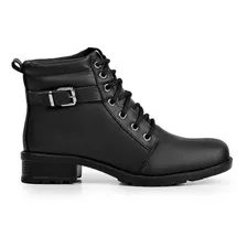 Bota Feminina Coturno Casual Salto Cano Curto