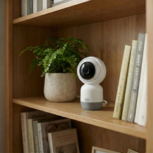 Câmera Weg Wi-fi 360o Ptz Full Hd 2mp Segurança Áudio, Movimento Bidirecional Branco