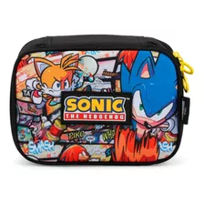 Estojo Escolar Especial Sonic Amigos Box Grande 100 Pens