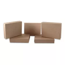 50 Cajas De Carton Para Regalo Y Joyeria Kraft