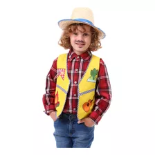 Camisa Cowboy Vermelha P&b Xadrez Infantil - Feminina