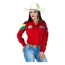 Camisa Country Feminina Radade Barretos Preta + Brinde!