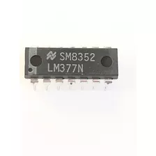 Lm377 N Lm377n Integrado Amplificador Dual Audio 2 Watt Nat.