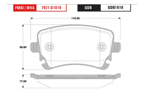 Balata Trasera Low Trwp Audi Rs6 1990 Foto 2