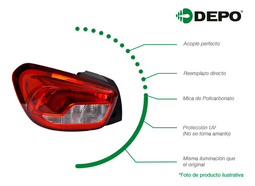 Kit 4 Faros + Calaveras Depo P/ Audi A1 2011 A 2015 Foto 5