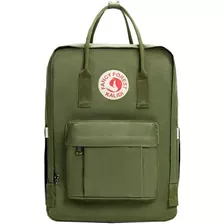 Mochila Escolar Casual Kalidi Para Laptop Clasica Verde Army