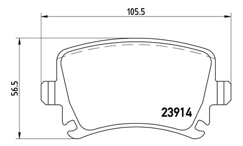 Balatas Traseras Volkswagen Passat L5 2.5l 2012 Brembo Foto 2