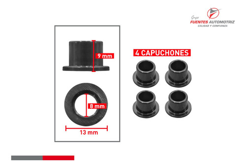 Kit Para Inyector Nissan Tiida Ligas Microfiltros (4 Juegos) Foto 3
