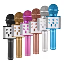 Microfone Bluetooth S/ Fio Youtuber Karaoke Cores Infantil