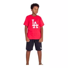 Conjunto Verão Short E Camiseta Infantil Beisebol La