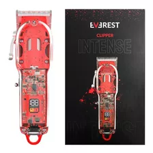 Maquina Cortadora Clipper Intense Roja Everest Linea Cristal