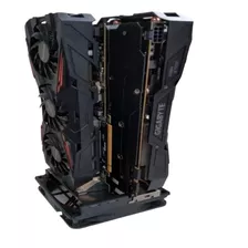 Suporte Gpu Duplo Vertical Com Encaixe Para Ventoinha 