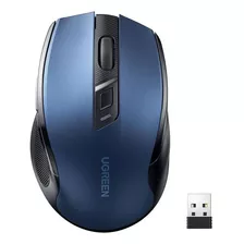 Mouse Ugreen Inalambrico Usb Business Ergonomico - 4000 Dpi 2.4ghz Silencio Azul - Mu006-15064