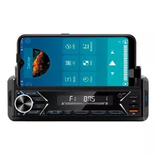 Rádio 1 Din Bluetooth Fp300 Usb Aux C/ Suporte Para Celular