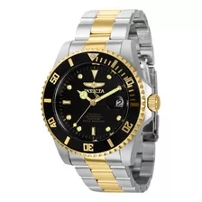 Pulsera Invicta 36973 Pro Diver Automática Con Esfera Negra