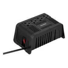 Regulador De Voltaje De 800 Va 4 Contactos Volteck 45572 Color Negro