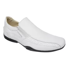 Zapato Mocasín Clásico Stone Madison De Cuero Vacuno Blanco Diseño Liso 40 Ar Para Adultos - Hombre