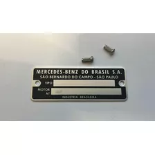 01 Plaqueta Mercedes Benz Sem Gravação Frete Gratis 