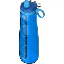 Botella De Agua De Plástico Sin Bpa Pogo Con Tapa De Paja Su