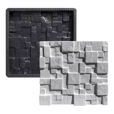 Forma Gesso E Cimento Abs Resistente Placa 3d Mosaico 29x29