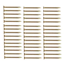 100 Tornillos Perno 5x45mm Punta Fina Madera Plastico