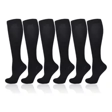 6pares Calcetas De Compresión Hombre Mujer Calcetines Largas