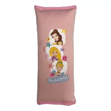 Almohada Cubre Cinturon Seguridad Nena Auto Disney Princesas Color Fucsia