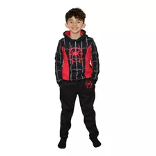 Conjunto Pants Hombre Araña Con Sudadera Para Niños Spideman