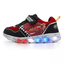 Tenis Original Disney Cars Rayo Mcqueen Con Luces Para Niño