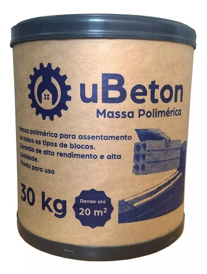 Ubeton Massa Polimérica - Cola Para Tijolo - Barrica 30kg