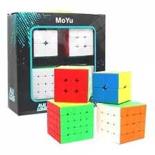 Set De Cubos Mágicos Moyu Original Pack De 4 Cubos