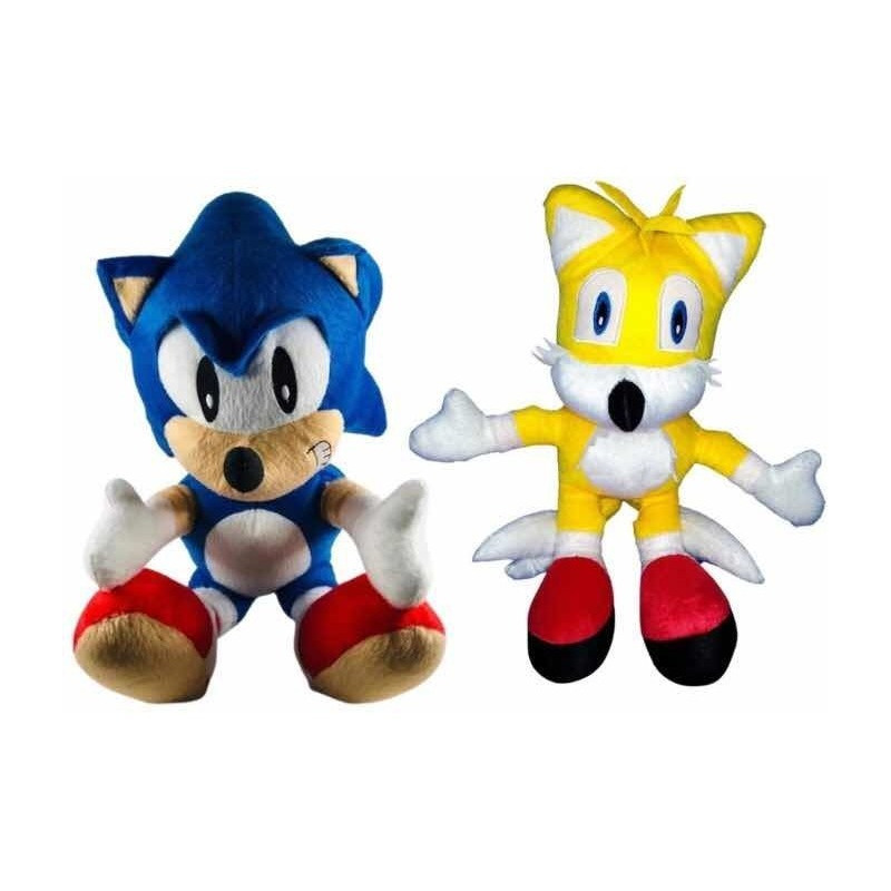 Boneco Pelucia Sonic Tails 50cm Novo Unissex Antialergico