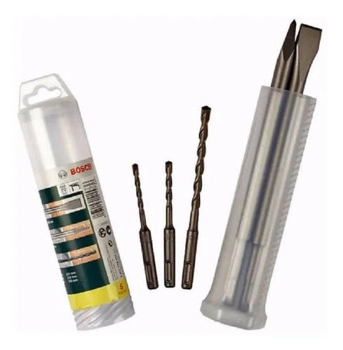 Set Bosch Sds-plus 5 Piezas 2 Cinceles Y 3 Brocas Bosch
