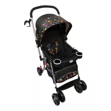 Carriola De Paseo Trendy Kids T-max Rio Negro Con Chasis Color Gris