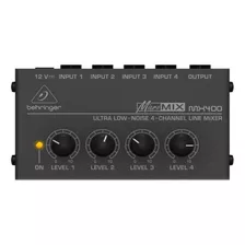 Mini Mixer Behringer Mx400 - Consola De Audio 4 Canales