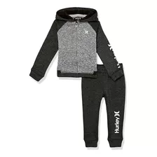 Hurley Baby Boys' Hoodie And Joggers 2-piece Outfit Set, Ant