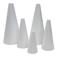 Cone De Eps (isopor) 140 Mm ( 14 Cm ) Pacote C/ 10 Unidades