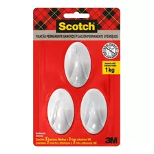 Gancho Scotch 3m Plástico Médio