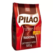 Café Pilão Torrado E Moído Tradicional Pouch 500g