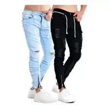 Kit Calça Jeans Sarja Lycra Elastano Skinny Promoção Marca