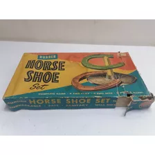 Juego Antiguo Auburn Rubber Horse Shoe Set Safe Play Toys