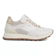 Tenis Efecto Charol Color Beige, Para Dama Cosmos 102502