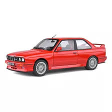 Miniatura De Carro Bmw M3 E30 1986 1/18 Solido Cor Vermelho