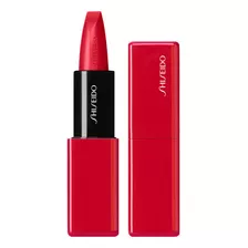 Labial En Barra Shiseido Technosatin Gel Lipstick Color 416 Red Shift - Cheery Red