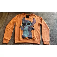 Liro Stich Blusa Laranja Disney Pp