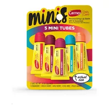 Carmex Pack X 5 Mini Bálsamos Labiales Waterproof Spf 15