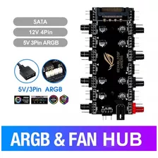 Cable Extensión Splitter Fan Hub Pwm / Argb Led 2 En 1