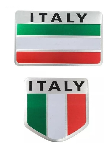 Emblema Metlico Bandera Italia Auto Fiat Ferrari Moto Vespa Foto 10
