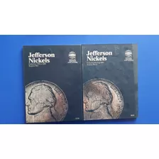 Set 2 Albums Monedas 5 Cent Jefferson + Monedas Leer