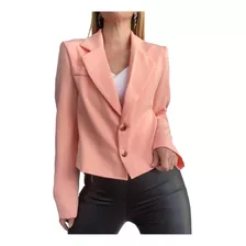 Blazer Sastrero De Crep Mujer Moda